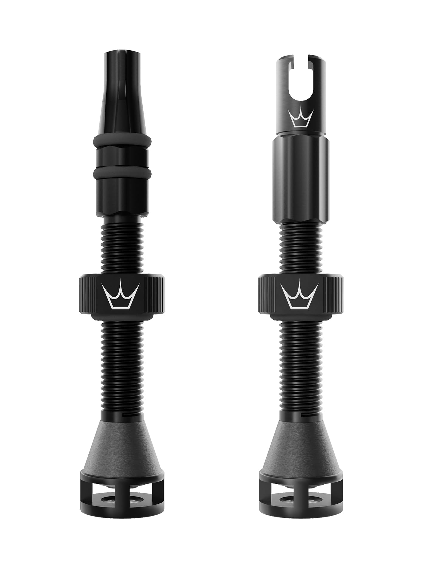 Peaty's Holeshot Fast Flow Tubeless Valves - High Airflow Anti Sealant Clog Design, Fast Tyre Setup, Fully Serviceable 7075 Aluminium, Bike Tyre Valves Compatible with MTB Rim Inserts