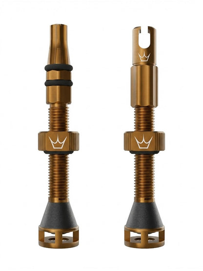 Peaty's Holeshot Fast Flow Tubeless Valves - High Airflow Anti Sealant Clog Design, Fast Tyre Setup, Fully Serviceable 7075 Aluminium, Bike Tyre Valves Compatible with MTB Rim Inserts