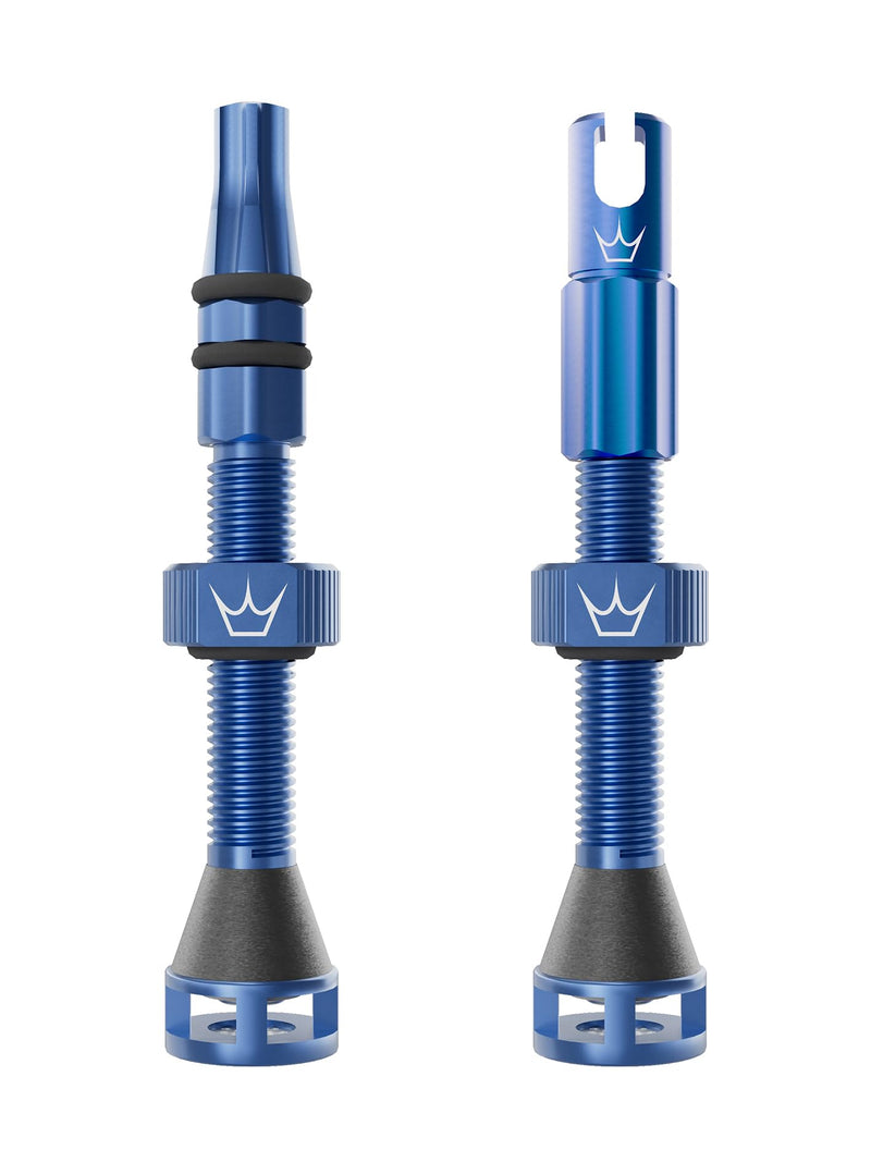 Peaty's Holeshot Fast Flow Tubeless Valves - High Airflow Anti Sealant Clog Design, Fast Tyre Setup, Fully Serviceable 7075 Aluminium, Bike Tyre Valves Compatible with MTB Rim Inserts