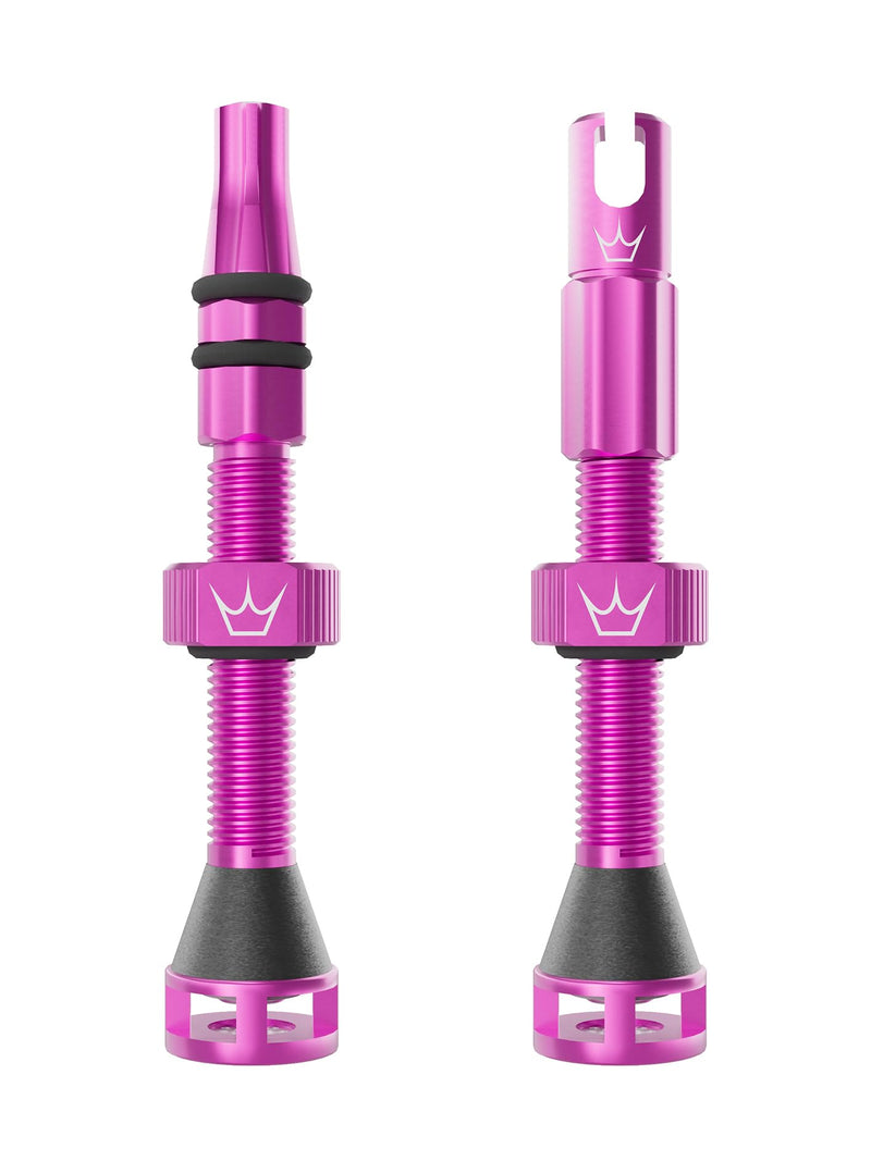 Peaty's Holeshot Fast Flow Tubeless Valves - High Airflow Anti Sealant Clog Design, Fast Tyre Setup, Fully Serviceable 7075 Aluminium, Bike Tyre Valves Compatible with MTB Rim Inserts
