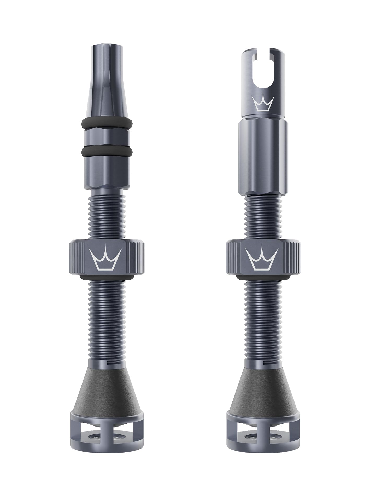 Peaty's Holeshot Fast Flow Tubeless Valves - High Airflow Anti Sealant Clog Design, Fast Tyre Setup, Fully Serviceable 7075 Aluminium, Bike Tyre Valves Compatible with MTB Rim Inserts