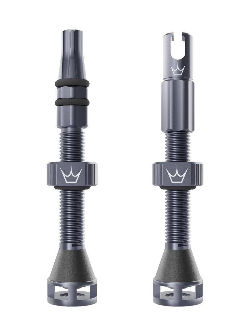 Peaty's Holeshot Fast Flow Tubeless Valves - High Airflow Anti Sealant Clog Design, Fast Tyre Setup, Fully Serviceable 7075 Aluminium, Bike Tyre Valves Compatible with MTB Rim Inserts