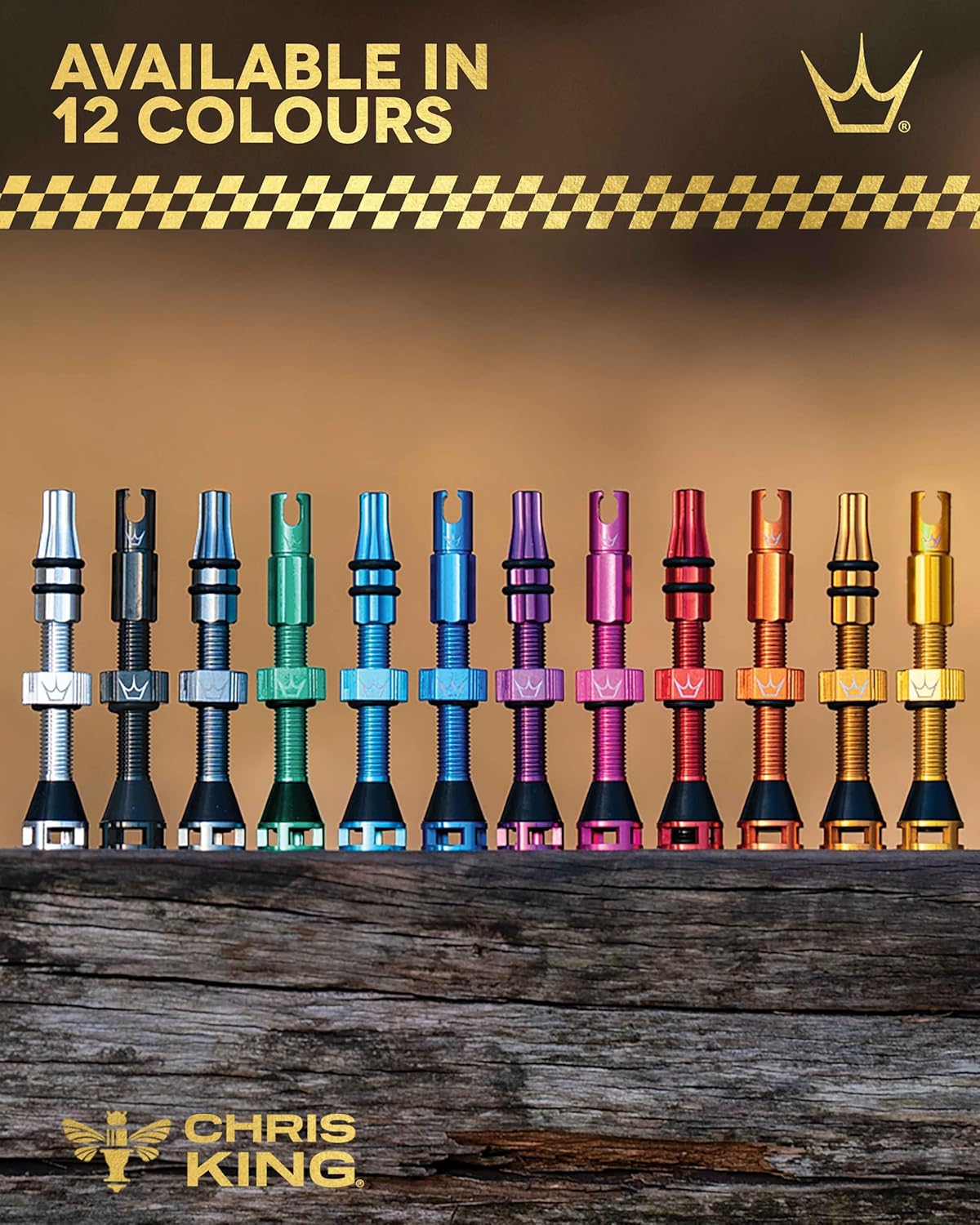 Peaty's Holeshot Fast Flow Tubeless Valves - High Airflow Anti Sealant Clog Design, Fast Tyre Setup, Fully Serviceable 7075 Aluminium, Bike Tyre Valves Compatible with MTB Rim Inserts
