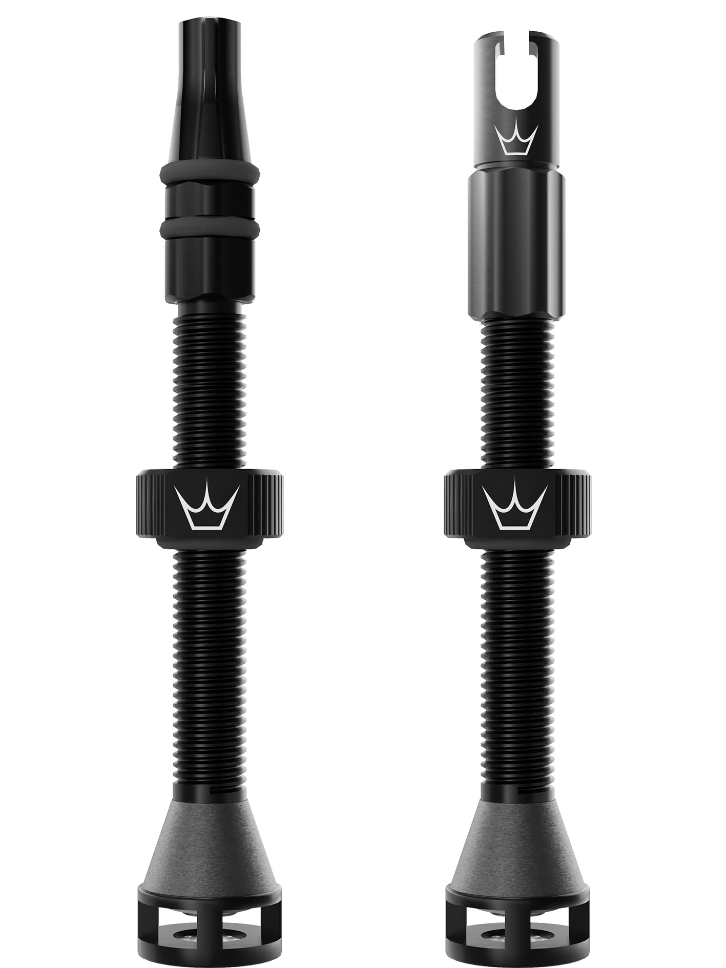 Peaty's Holeshot Fast Flow Tubeless Valves - High Airflow Anti Sealant Clog Design, Fast Tyre Setup, Fully Serviceable 7075 Aluminium, Bike Tyre Valves Compatible with MTB Rim Inserts