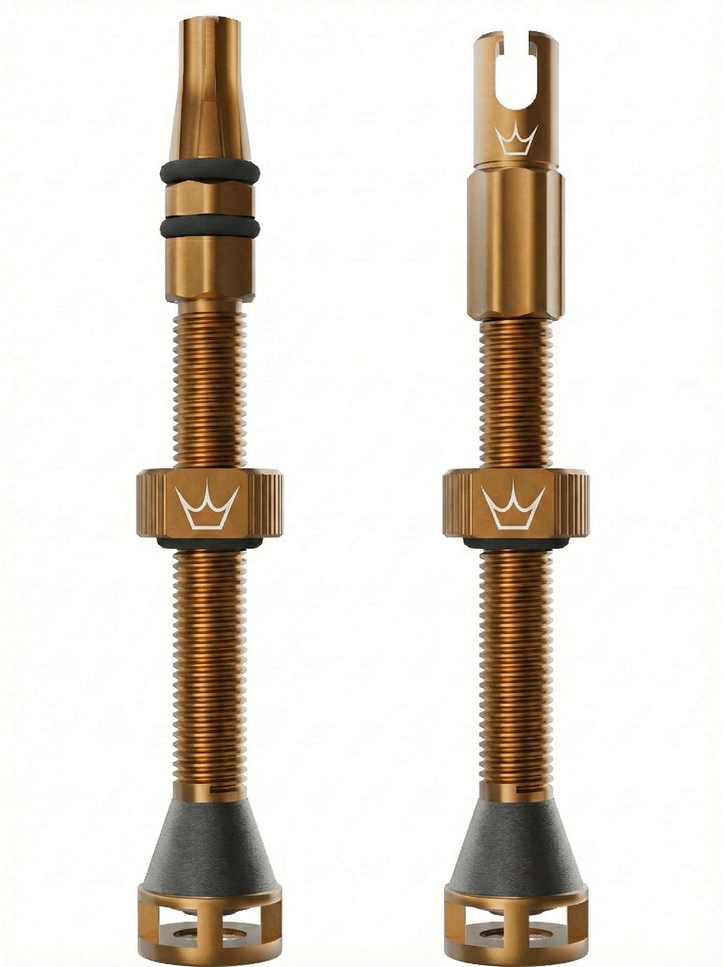 Peaty's Holeshot Fast Flow Tubeless Valves - High Airflow Anti Sealant Clog Design, Fast Tyre Setup, Fully Serviceable 7075 Aluminium, Bike Tyre Valves Compatible with MTB Rim Inserts