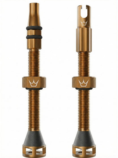 Peaty's Holeshot Fast Flow Tubeless Valves - High Airflow Anti Sealant Clog Design, Fast Tyre Setup, Fully Serviceable 7075 Aluminium, Bike Tyre Valves Compatible with MTB Rim Inserts