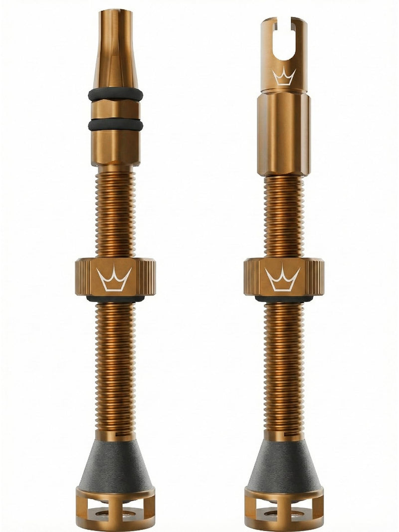 Peaty's Holeshot Fast Flow Tubeless Valves - High Airflow Anti Sealant Clog Design, Fast Tyre Setup, Fully Serviceable 7075 Aluminium, Bike Tyre Valves Compatible with MTB Rim Inserts