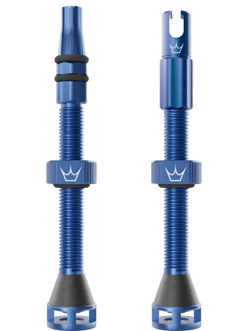 Peaty's Holeshot Fast Flow Tubeless Valves - High Airflow Anti Sealant Clog Design, Fast Tyre Setup, Fully Serviceable 7075 Aluminium, Bike Tyre Valves Compatible with MTB Rim Inserts