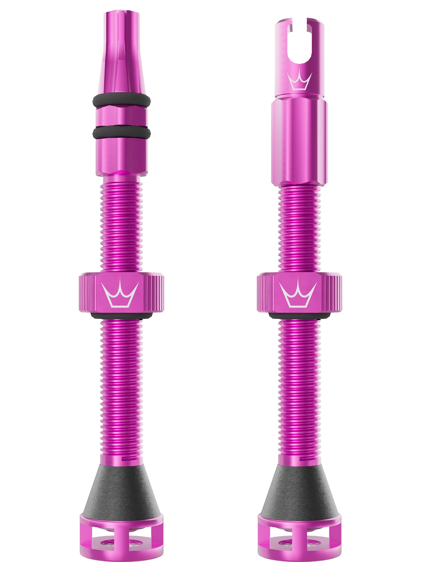 Peaty's Holeshot Fast Flow Tubeless Valves - High Airflow Anti Sealant Clog Design, Fast Tyre Setup, Fully Serviceable 7075 Aluminium, Bike Tyre Valves Compatible with MTB Rim Inserts