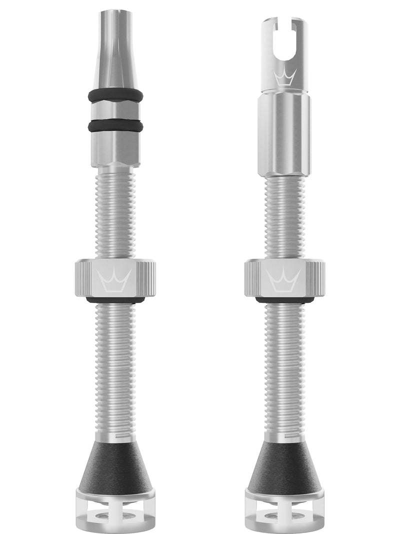 Peaty's Holeshot Fast Flow Tubeless Valves - High Airflow Anti Sealant Clog Design, Fast Tyre Setup, Fully Serviceable 7075 Aluminium, Bike Tyre Valves Compatible with MTB Rim Inserts