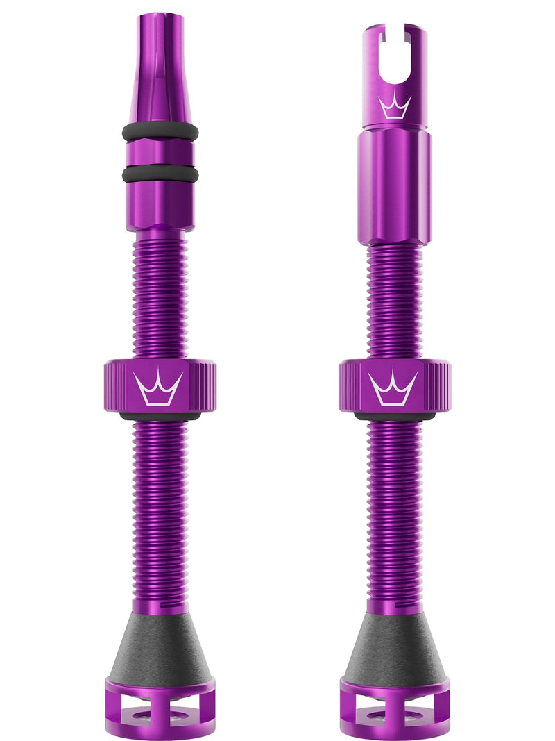 Peaty's Holeshot Fast Flow Tubeless Valves - High Airflow Anti Sealant Clog Design, Fast Tyre Setup, Fully Serviceable 7075 Aluminium, Bike Tyre Valves Compatible with MTB Rim Inserts