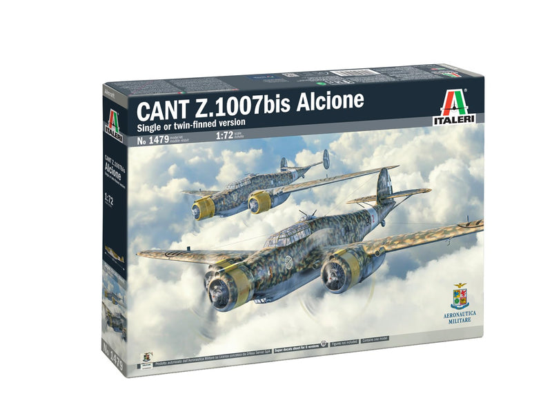 Italeri 1479 CANT Z.1007 Alcyon 1:72 Scale Plastic Model Kit/Model Assembly