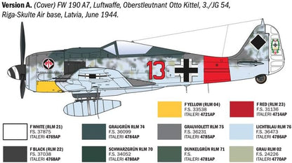 Italeri 1490 Focke Wulf 190 A-7/A-8 Aces 1:72 Scale Plastic Model Kit/Model Assembly
