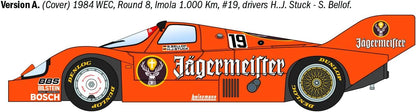 Italeri 3678 Porsche 956 Jagermeister, scala 1:24, Plastic Model Kit/Modello in plastica da montare