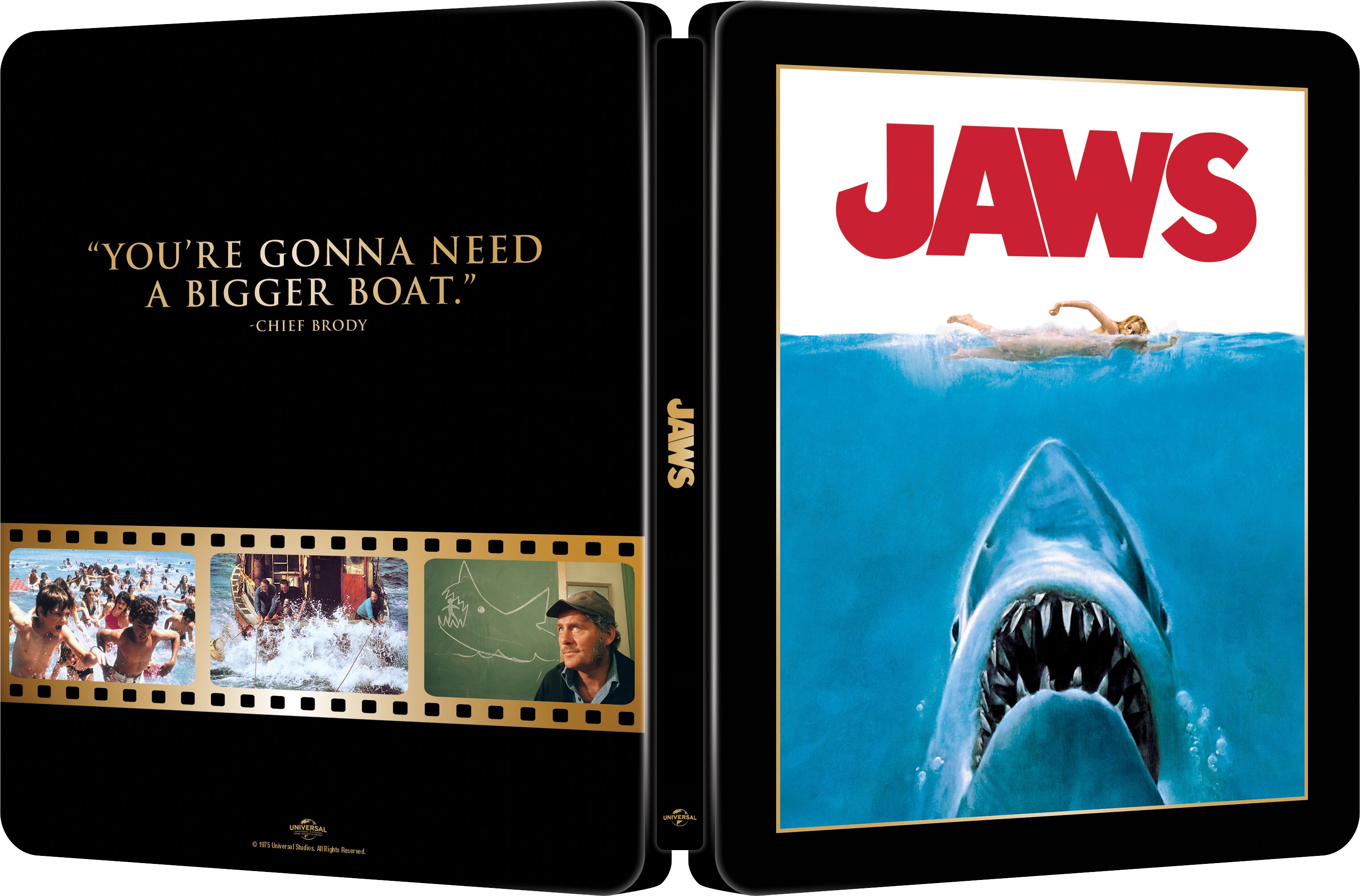 Jaws: Theatrical Poster 4K UHD & Blu-Ray Steelbook