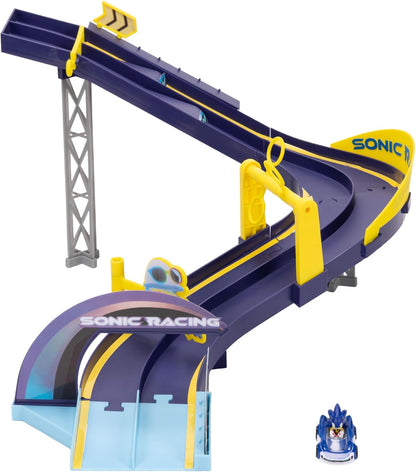 Sonic The Hedgehog E-Stadium Track Set with 1:64 Die Cast Vehicle