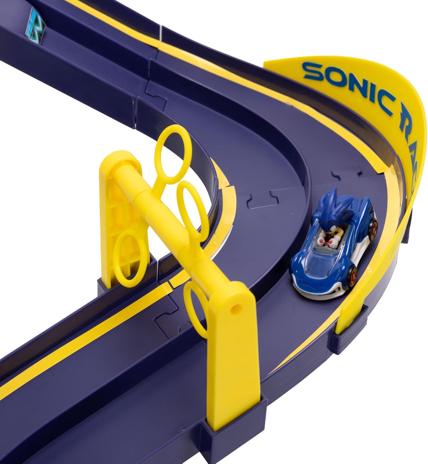 Sonic The Hedgehog E-Stadium Track Set with 1:64 Die Cast Vehicle