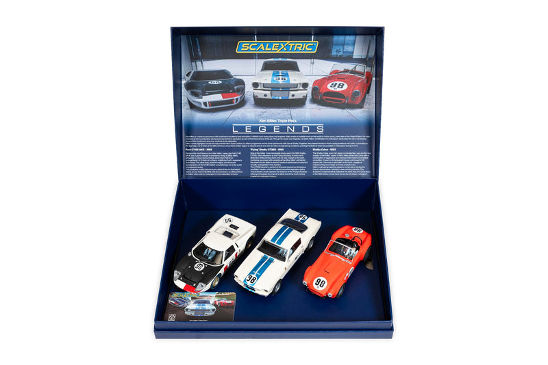 Scalextric C4619A Ken Miles Triple Pack Slot Cars racing circuit