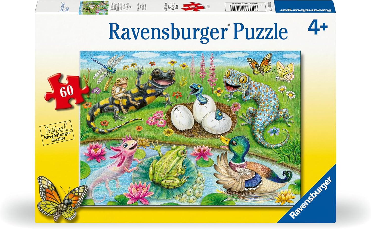 Ravensburger Hello Hatchlings - Educational Toys for Kids - 60 Piece Jigsaw Puzzle - 4 Years +