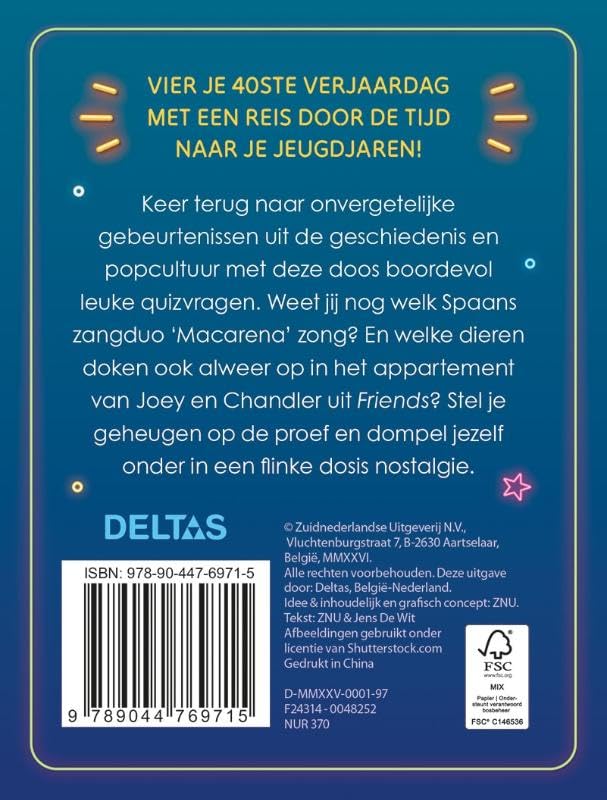 Deltas - Hoera 40 jaar! Quiz