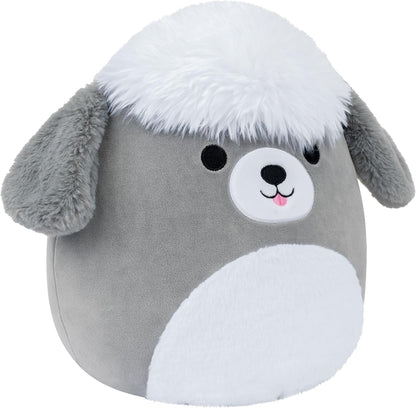 Squishmallows Original 12-Inch Arnold the Grey and White Sheepdog