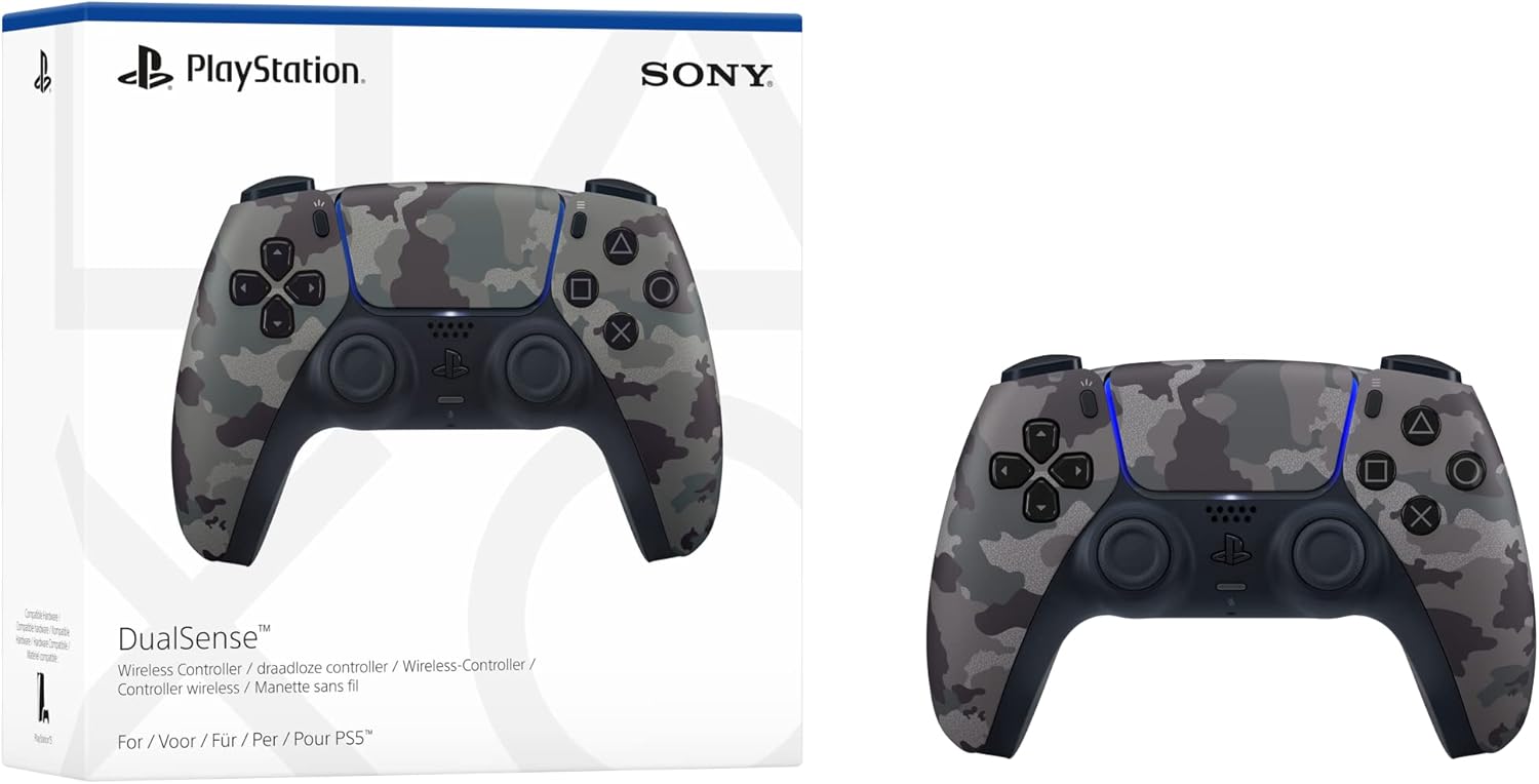 Playstation Sony Dualsense Wireless Controller PS5 - Grey Camo