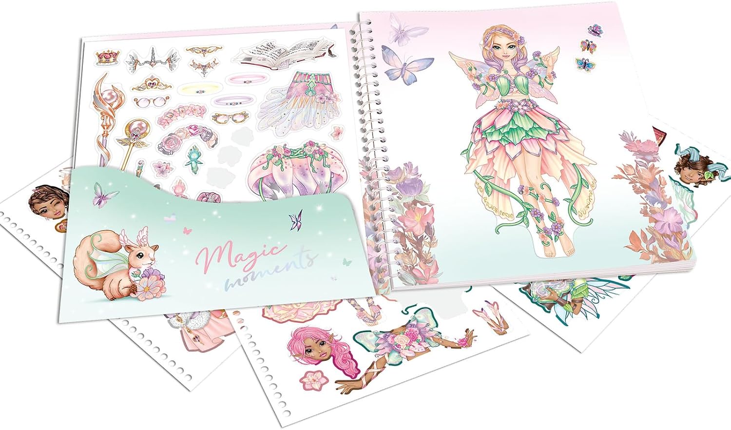 Depesche 13805 TOPModel Dress Me Up Sticker Book Fantasy with 24 Pages Fantastic Model Motifs to Design Yourself Includes 11 Sticker Sheets