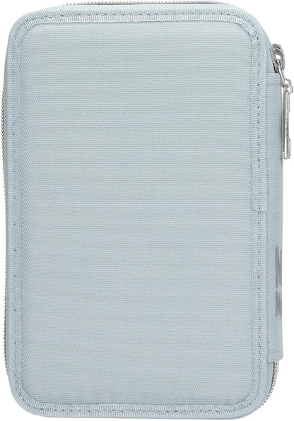Miss Melody - Double Pencil Case - Pale Light Blue