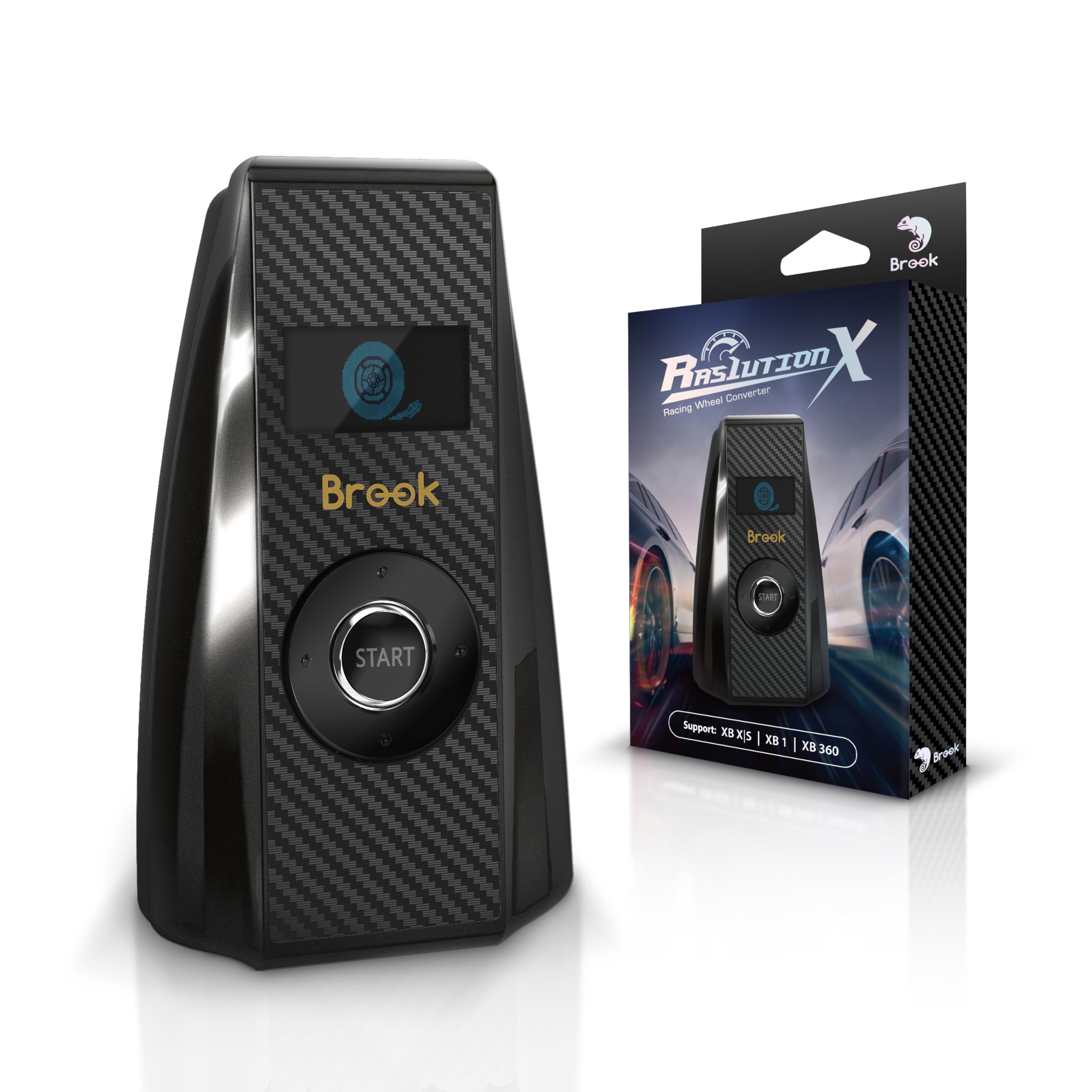Brook Gaming - Ras1Ution X Sim-Racing Signal Converter - Black - 12.7 X 8.6 X 3.1 Cm