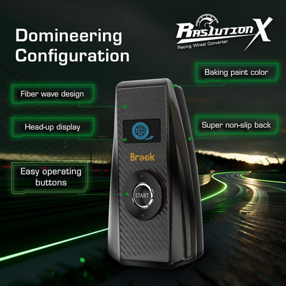 Brook Gaming - Ras1Ution X Sim-Racing Signal Converter - Black - 12.7 X 8.6 X 3.1 Cm