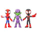 Marvel Spidey and His Amazing Friends Power Thwip Pack, 22.8-cm (9 inch) Supersized Action Figure 3-Pack, Super Hero Toys & Figures for Children, Ages 3+