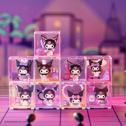 Hello Kitty Mini Figure Blind Box – 1 Random Character Included (Kuromi Fun Rhapsody Series), Collect 1 of 9 Styles Including 1 Super Rare, Sanrio Figure with Stackable Display Box