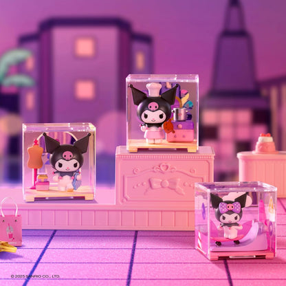 Hello Kitty Mini Figure Blind Box – 1 Random Character Included (Kuromi Fun Rhapsody Series), Collect 1 of 9 Styles Including 1 Super Rare, Sanrio Figure with Stackable Display Box