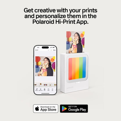 Polaroid - Hi-Print 3X3 Pocket Printer + 60 Sheets