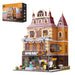 PAN TASY European Bakery Building Kit-Landmark Construction Set for Adults & Teens, Featuring a Bakery, Gym, Living Quarters, and Sky Garden