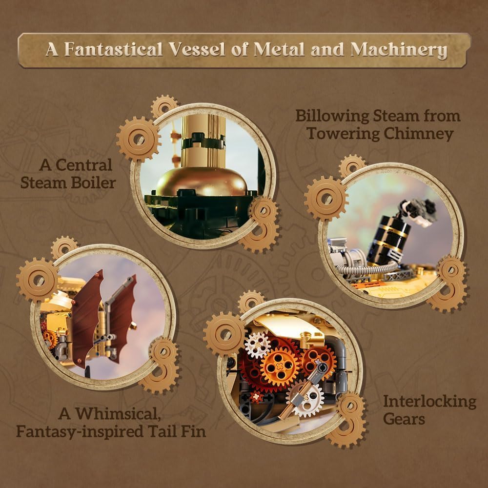 PAN TASY Steampunk Airship Ball Building Set (85021