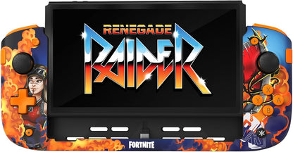 CRKD Nitro Deck+ Handheld Pro Controller for Nintendo Switch & OLED Model - TV Dockable - Programmable Sidekicks & Back Buttons - True Collection System (Renegade Raider Fortnite Edition
