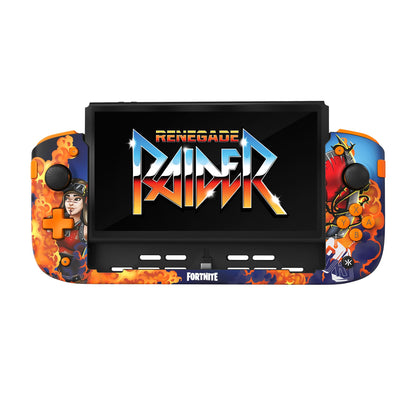 CRKD Nitro Deck+ Handheld Pro Controller for Nintendo Switch & OLED Model - TV Dockable - Programmable Sidekicks & Back Buttons - True Collection System (Renegade Raider Fortnite Edition