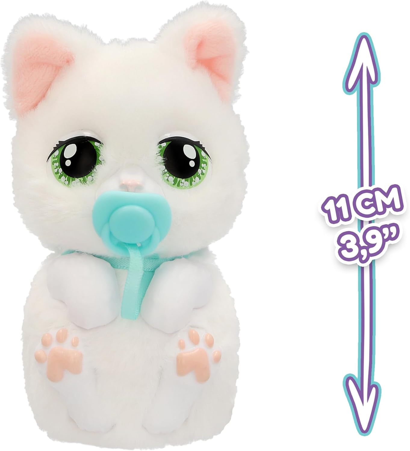 Baby Paws Just Born Kitty Interactief huisdier met elektronische transportkoffer met vele functies, vanaf 3 jaar