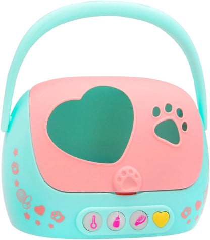 Baby Paws Just Born Kitty Interactief huisdier met elektronische transportkoffer met vele functies, vanaf 3 jaar
