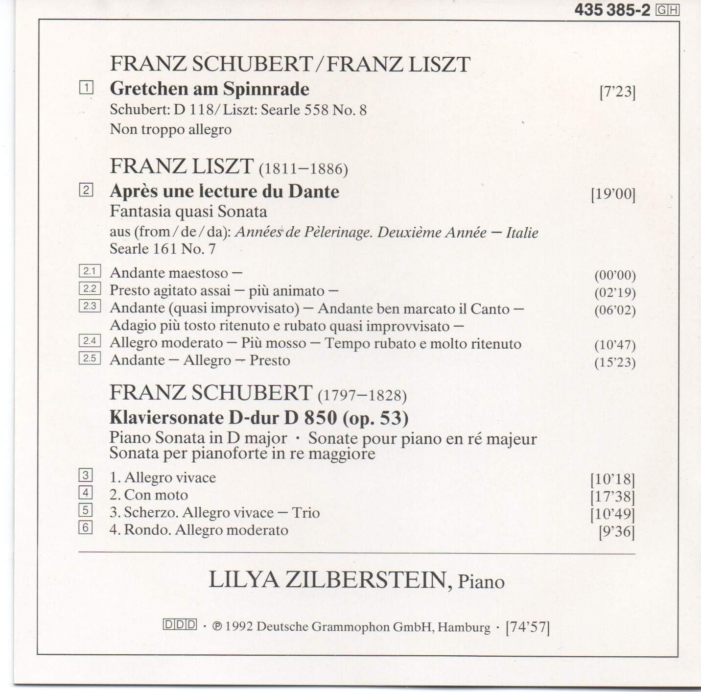 Franz Schubert: Klaviersonate D 850