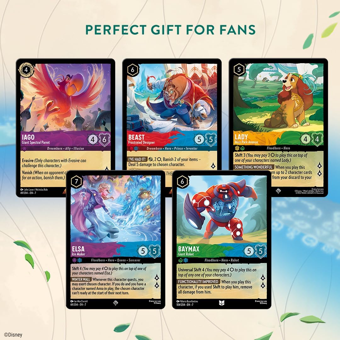 Ravensburger Disney Lorcana Trading Card Game for Adults and Kids Age 8 Years Up - Starter Deck A - Set 7: Archazia's Island - Collectable TCG