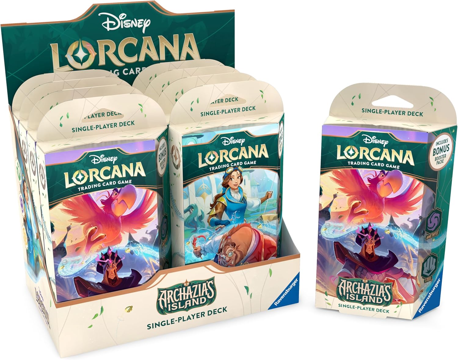 Ravensburger Disney Lorcana Trading Card Game for Adults and Kids Age 8 Years Up - Starter Deck A - Set 7: Archazia's Island - Collectable TCG