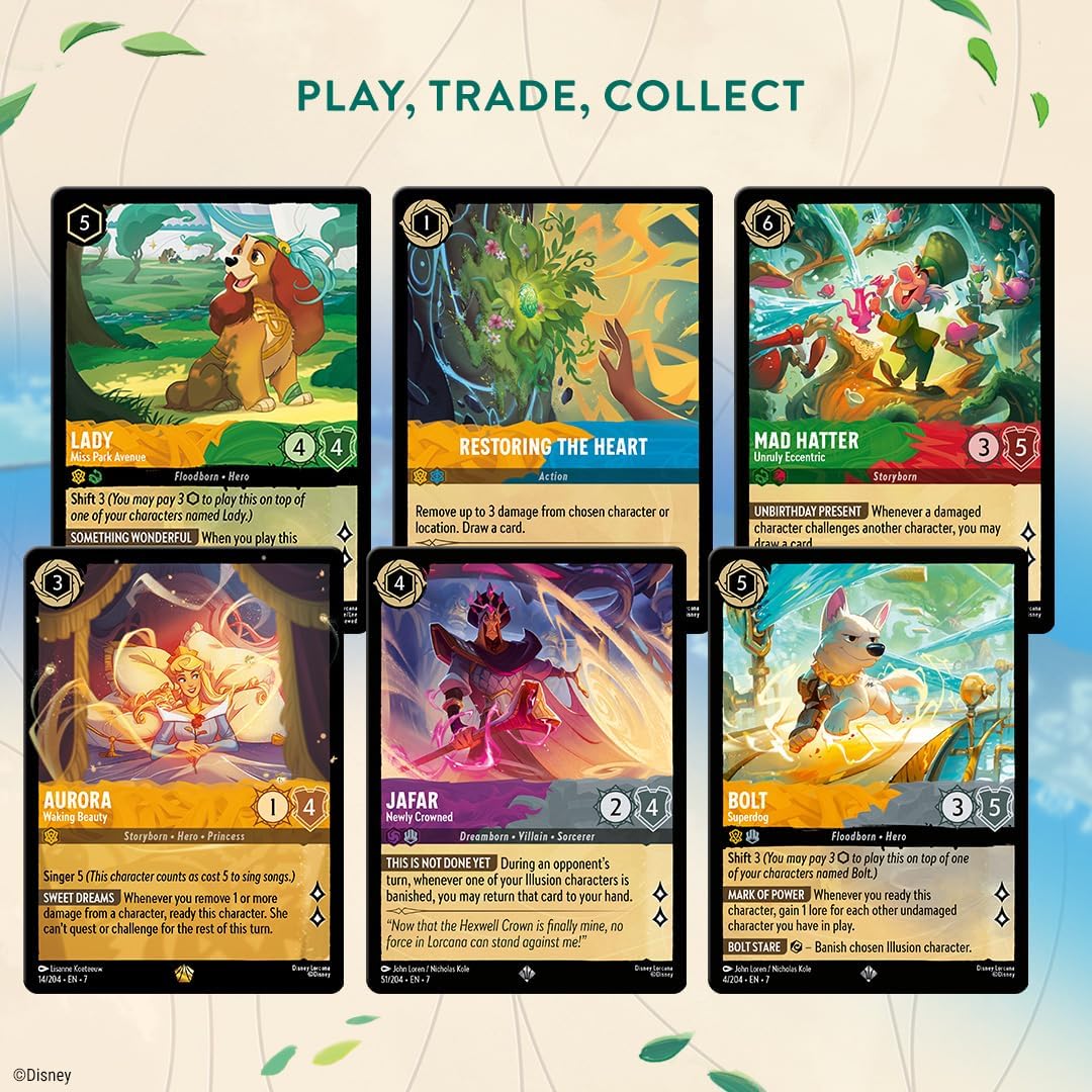 Ravensburger Disney Lorcana Trading Card Game for Adults and Kids Age 8 Years Up - Starter Deck A - Set 7: Archazia's Island - Collectable TCG