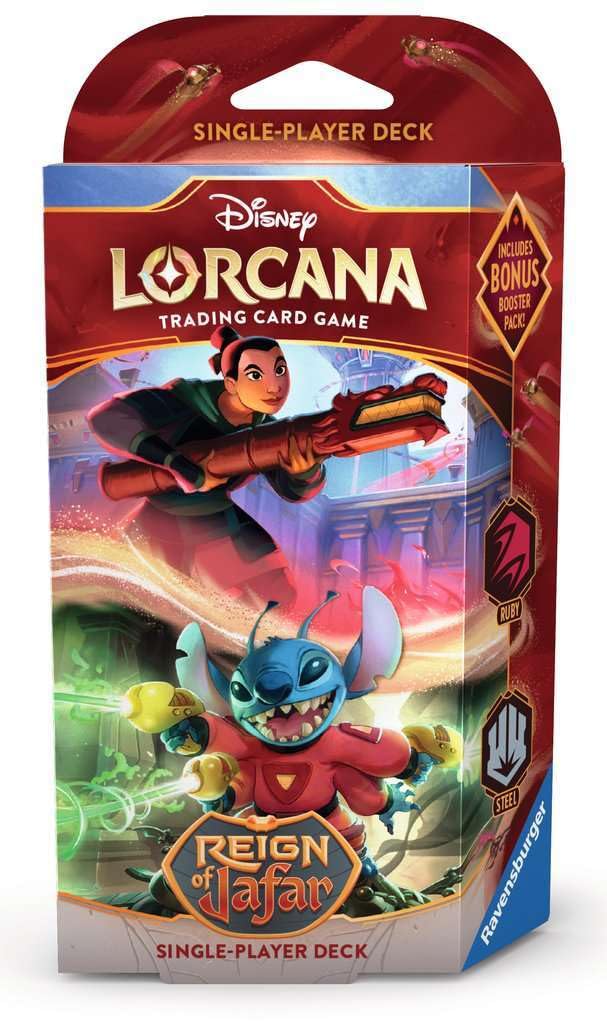 Ravensburger Disney Lorcana Trading Card Game - Starter Deck A - Set 8 Reign of Jafar - Gift Set for Adults & Kids Age 8 Years Up - Collectable TCG