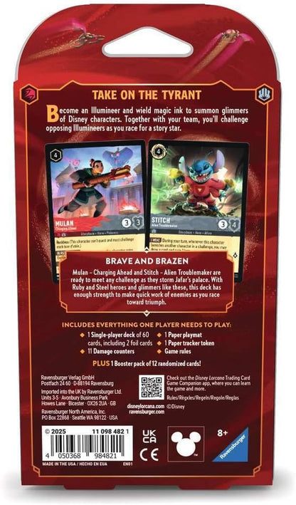 Ravensburger Disney Lorcana Trading Card Game - Starter Deck A - Set 8 Reign of Jafar - Gift Set for Adults & Kids Age 8 Years Up - Collectable TCG