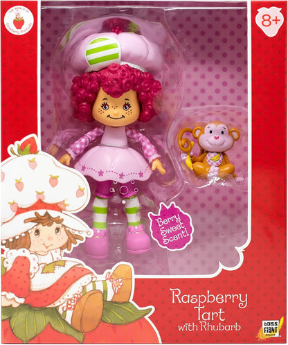Boss Fight Studio Classic Strawberry Shortcake Raspberry Tart Actionfigur - Sammlerstück, duftende Figur mit abnehmbarem Hut und Tierbegleiter - Maßstab 1:12