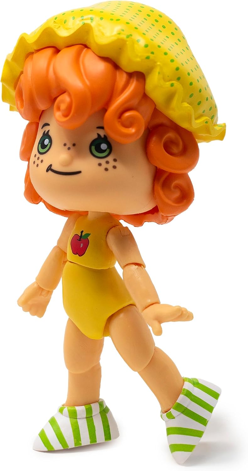 Boss Fight Studio Classic Strawberry Shortcake Apple Dumplin Action Figure - Figurine de collection parfumée avec chapeau amovible et compagnon animal - Échelle 1:12