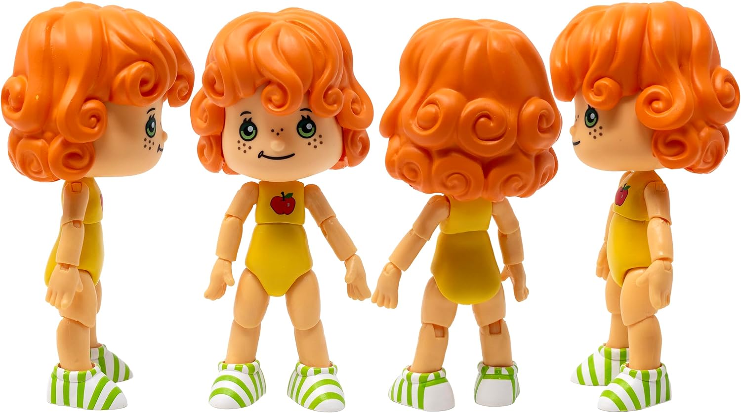 Boss Fight Studio Classic Strawberry Shortcake Apple Dumplin Action Figure - Figurine de collection parfumée avec chapeau amovible et compagnon animal - Échelle 1:12