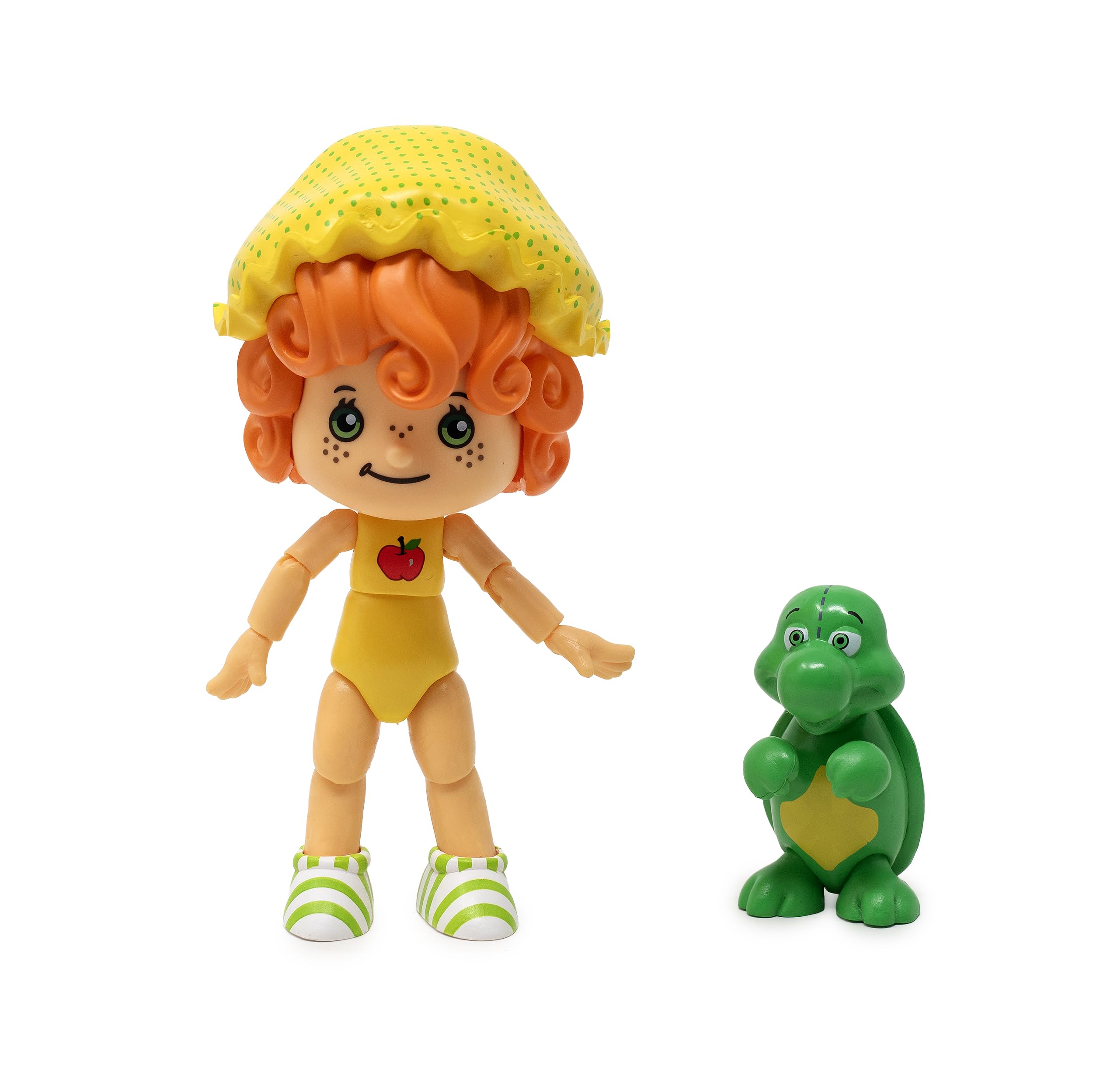 Boss Fight Studio Classic Strawberry Shortcake Apple Dumplin Action Figure - Figurine de collection parfumée avec chapeau amovible et compagnon animal - Échelle 1:12